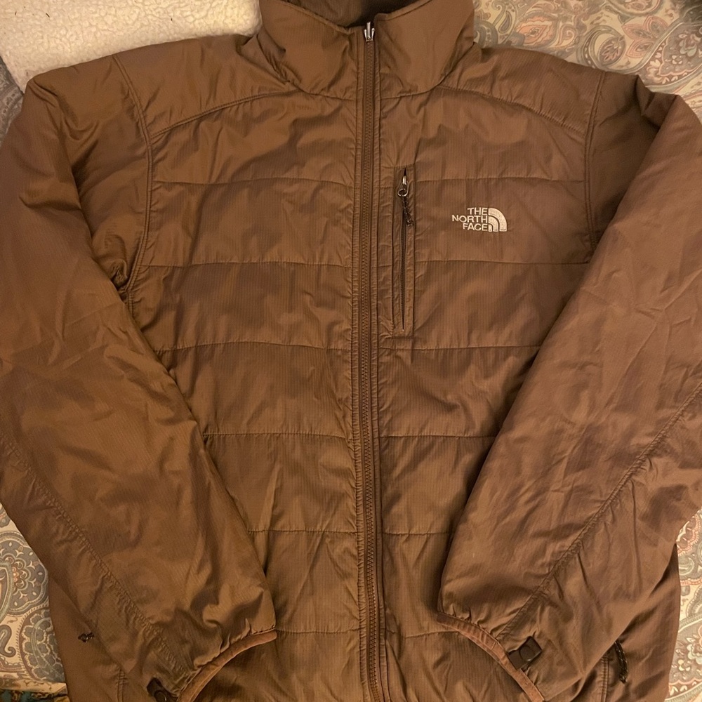 The North Face Men's L Puffer Tan color